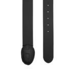 Ceinture en cuir avec boucle Oval D rigide