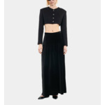 Veste En Laine Et Coton Noire Femme