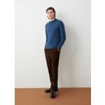 Polo à manches longues en piqué extensible