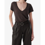 T-Shirt En Lin Col V Rodeo