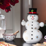 Christmas Toys Memory boîte bonhomme de neige 8 x 8 x 15 cm