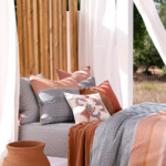 Olivier Desforges - Drap housse en satin de coton lavé gris, Tuamotu