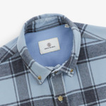 Chemise à carreaux bleue
