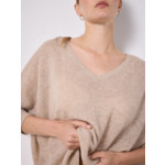 Pull poncho cachemire Rihanna TERRE_FUMEE