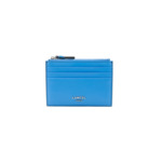 Lettrine De Lancel - Porte Carte Zip - Bleu acier