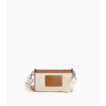 Mini sac bandoulière Maurice en toile coton et cuir lisse semi-végétal