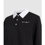 POPLIN COLLAR SWEATSHIRT