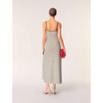 Robe longue en maille côtelée