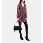 Robe Imprimée Courte Avec Fronces Femme