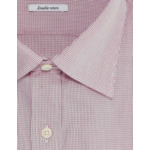 CHEMISE CARREAUX POPELINE BORDEAUX