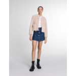 Veste courte en fausse fourrure