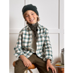 CHEMISE CARO VERT FLAN