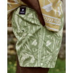 Maillot de bain rayé écru & bleu clair