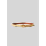 Ceinture cuir boucle dorée