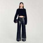 Pull court en cachemire et laine