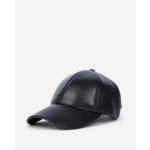 Casquette En Cuir Noir
