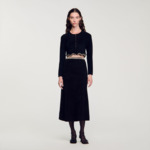 Jupe courte à strass