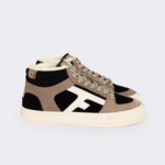 Tennis noires & marron clair