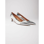Escarpins pointus en cuir miroir