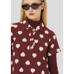 Robe Rory-Bordeaux en Polyester