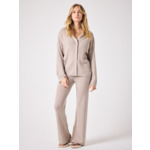 Chemise en laine au bégonia TERRE FUMEE