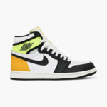 Air Jordan 1 Retro High White Black Volt University Gold