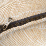 Yves Delorme - Housse de coussin en soie, lin beige, Ombrée