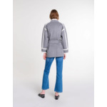 Manteau court bicolore