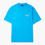 Balenciaga T-Shirt Political Campaign Bleu clair