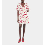 Robe Courte Avec Imprimé Cerise Femme