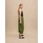 Top en satin de soie et dentelles