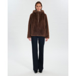 Manteau Mae Taupe en Polyester