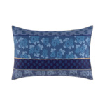 Kenzo - Taie d'oreiller en satin bleu, K Origami