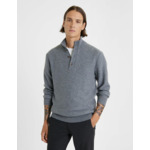 Pull Chris en laine et cachemire gris