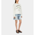 Sweatshirt Écru Avec Sérigraphie Surf Club Femme