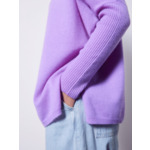 Pull poncho cachemire col V Faustine GLYCINE