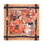 Motif Fleurs d'Automne - Carré - Grand modèle