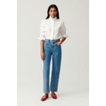 Chemise col volant blanche