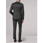 Costume en laine vierge gris cendre