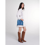 Robe courte en patchwork de coton