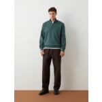 Sweat à col montant zippé