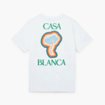 Casablanca T-shirt Rainbow Mushroom Blanc
