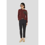 Gilet Ginno-Bordeaux en Laine Merinos Extrafine