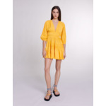 Robe courte froncée
