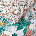 Yves Delorme - Housse de couette en batiste de coton vert, Golestan