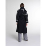 Manteau bicolore double face