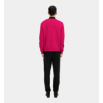 Pull Col Rond Broderie Poitrine Homme