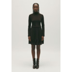 Robe Twist courte plissée noire