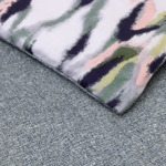 Kenzo - Housse de couette en satin gris, K Ikat