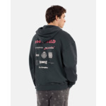 Sweatshirt À Capuche Avec Sérigraphie Noir Homme